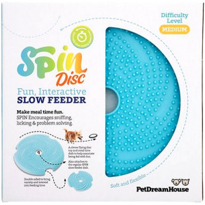 Pet Dream House Spin Lick Frisbee Blue Medium