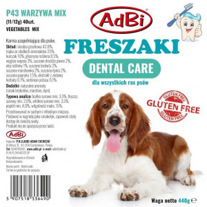 ADBI Freszaki Dental Care - Warzywa Mix 40 szt.