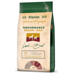 FITMIN Medium Maxi Performance Lamb and Beef 12kg