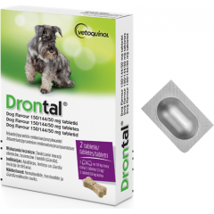 VETOQUINOL Drontal Dog Flavour 10kg/tab. - dla psów (SZTUKI - 1tab.)