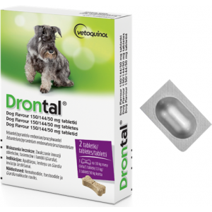 VETOQUINOL Drontal Dog Flavour 10kg/tab. - dla psów (SZTUKI - 1tab.)