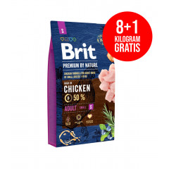 BRIT Premium by Nature Adult S (Small) 8kg + 1kg GRATIS