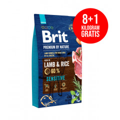 BRIT Premium by Nature Sensitive Lamb 8kg + 1kg GRATIS