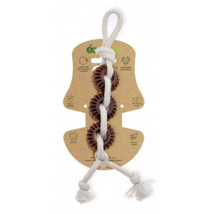 ECOMFY Zabawka Dental Toother Eco Woody 30 cm - 3 elementy