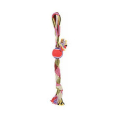 ZOLUX Zabawka ze sznura z piłką tenisową - lasso 55 cm