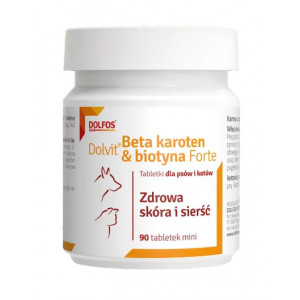 DOLFOS Beta karoten & biotyna forte - suplement diety dla psów