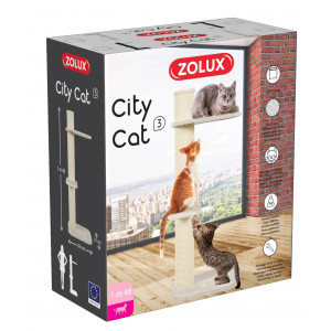ZOLUX Drapak City Cat 3 (590 x 610 x 1480 mm) - beżowy