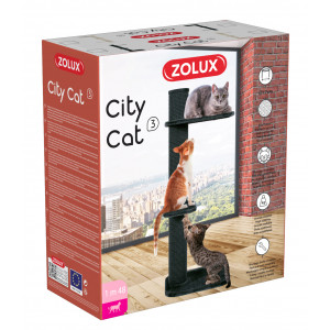 ZOLUX Drapak City Cat 3 (590 x 610 x 1480 mm) - grafitowy