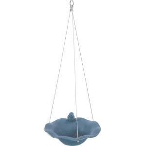 ZOLUX Poidło/basen ceramiczny z figurką ptaka - szaroniebieski
