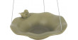 ZOLUX Poidło/basen ceramiczny z figurką ptaka - oliwkowy