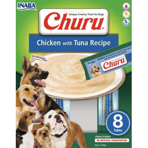 INABA DOG CHURU 8P chicken and tuna 8x 20g (160g)
