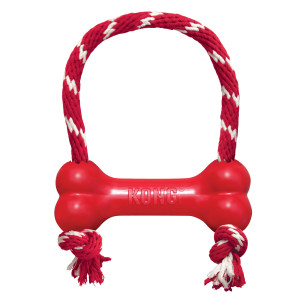 KONG Puppy Goodie Bone with rope XS