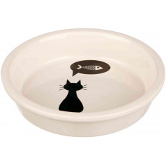 TRIXIE Miska ceramiczna dla kota - biała 0,25l / 13 cm
