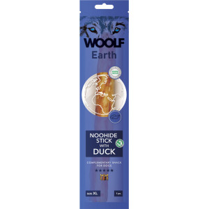 WOOLF Earth Noohide XL Stick with Duck 85g
