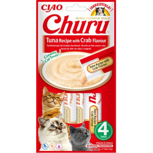 INABA CAT CHURU tućzyk z krabem 4x14g (56g)