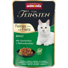 ANIMONDA Cat Vom Feinsten Adult - filet z królika i kurczaka 85g (saszetka)
