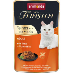 ANIMONDA Cat Vom Feinsten Adult - filet z kaczki i indyka 85g (saszetka)