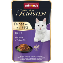 ANIMONDA Cat Vom Feinsten Adult - filet z dziczyzny z indykiem 85g (saszetka)