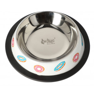 DINGO Miska metalowa na gumie w donuty