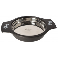 DINGO Miska metalowa z uchwytem antypoślizgowa dla kota