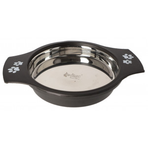 DINGO Miska metalowa z uchwytem antypoślizgowa dla kota