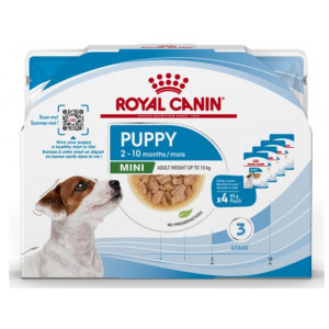 ROYAL CANIN SHN Mini Puppy Pack 4x 85g - zestaw: mokra karma