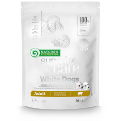 NATURES PROTECTION Superior White Dogs Adult Small and Mini Breeds with Lamb 10kg PROMO Uszkodzenie ubytek