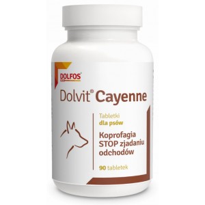 DOLFOS Cayenne - zapobiega zjadaniu odchodów - 90 tabletek