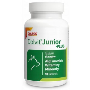 DOLFOS Junior Plus - witaminowo-mineralny suplement diety dla szczeniąt i młodych psów 