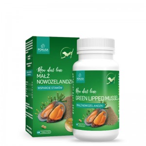 POKUSA RawDietLine Green Lipped Mussel (Małża nowozelandzka) 120 tabletek