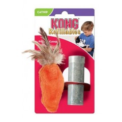 KONG Cat Refillables Carrot - pluszowa marchewka z piórkami