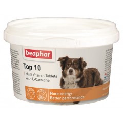 BEAPHAR Top 10 - preparat witaminowo - mineralny dla psów z L-karnityną