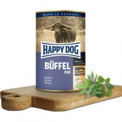 HAPPY DOG Puszka dla psa - bawół (buffel pur) 400g