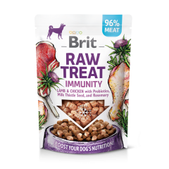 BRIT Raw Treat Immunity Lamb and Chicken with Probiotics, Milk Thistle Seed and Rosemary 40g
