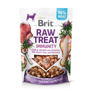 BRIT Raw Treat Immunity Lamb and Chicken with Probiotics, Milk Thistle Seed and Rosemary 40g