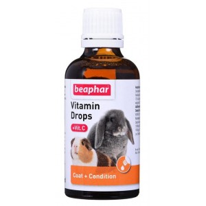 BEAPHAR Vitamin Drops + Vit. C - dla królików i gryzoni 50ml