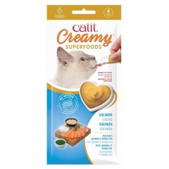 CATIT Creamy Superfood przysmak dla kota - łosoś z komosą ryżową i spiruliną 4 x 10g