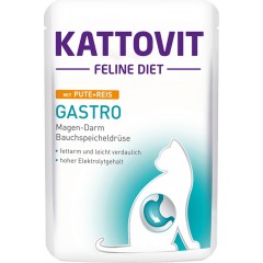 KATTOVIT Feline Diet Gastro Indyk z ryżem 85g (saszetka)