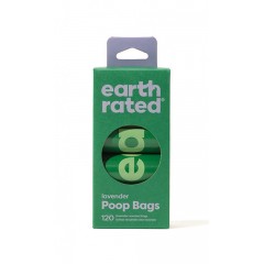 EARTH RATED Poop Bags lavender - woreczki lawendowe 8x 15 szt. (120 sztuk)