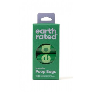 EARTH RATED Poop Bags - woreczki bezzapachowe 8x 15 szt.
