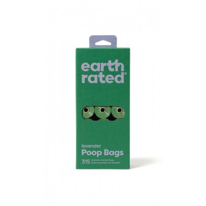 EARTH RATED Poop Bags lavender - woreczki lawendowe 21x 15 szt. (315 sztuk)