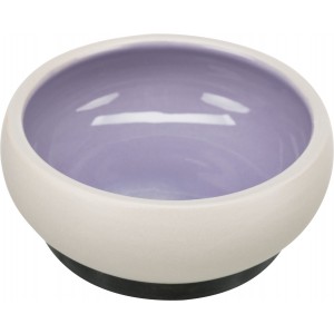 TRIXIE Ceramiczna miska z gumową podstawą dla kota 0,3 l / śr. 11 cm