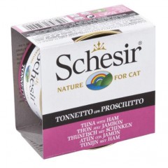 SCHESIR Cat Tuńczyk z szynką w galaretce - puszka