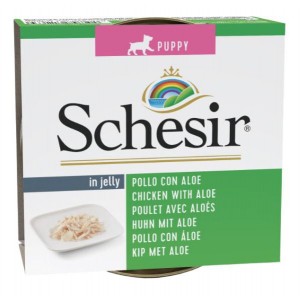 SCHESIR Puppy Kurczak z aloesem (puszka)