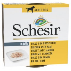 SCHESIR Filety z kurczaka z szynką w galaretce (puszka)