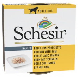 SCHESIR Filety z kurczaka z szynką w galaretce (puszka)