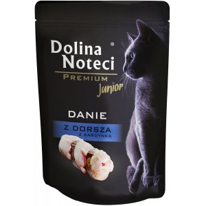 DOLINA NOTECI Premium JUNIOR / KITTEN - Danie z dorsza z sardynką dla kota