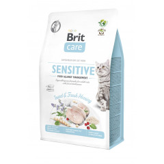 BRIT CARE Cat Grain-Free Sensitive - Insect and Herring 7kg PROMO Uszkodzenie