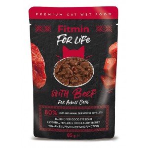 FITMIN For Life Cat Adult Beef 85g 