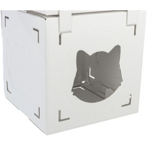 TRIXIE Finca Felice Domek kartonowy dla kota 125 x 62 x 62 cm - biały